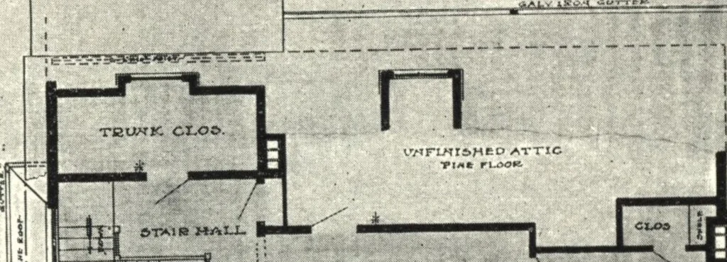 An illustration from Cement houses and private garages with constructive details, 1912, leaf 35