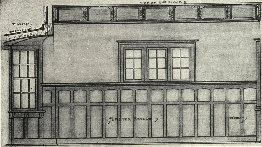 An illustration from Cement houses and private garages with constructive details, 1912, leaf 35