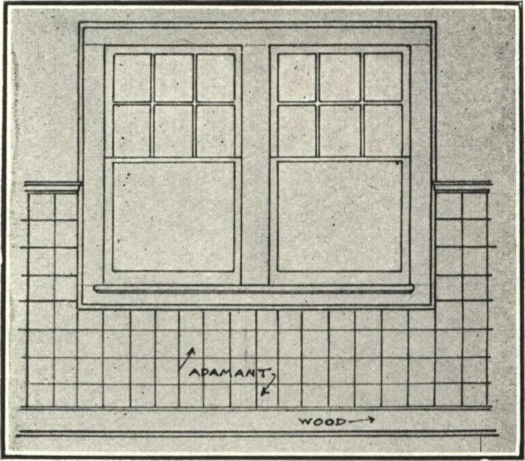 An illustration from Cement houses and private garages with constructive details, 1912, leaf 36