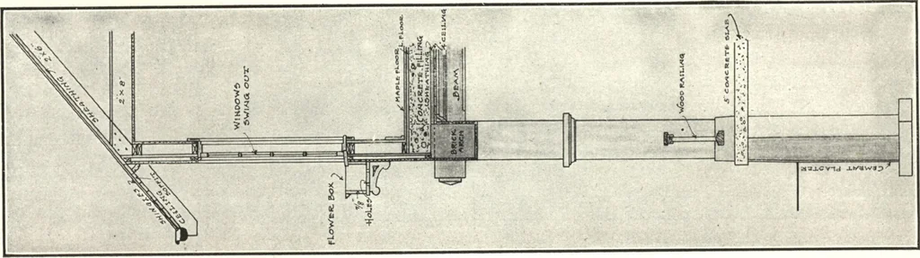 An illustration from Cement houses and private garages with constructive details, 1912, leaf 37