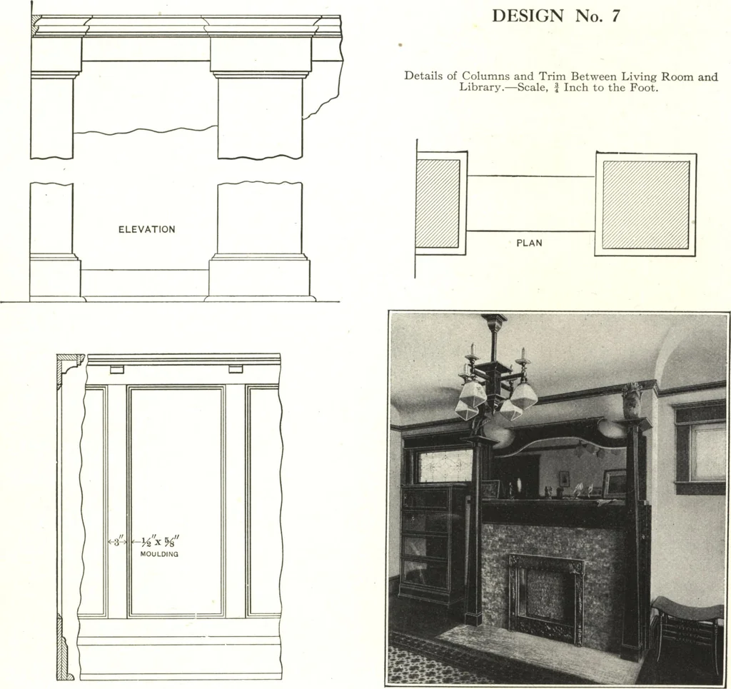 An illustration from Cement houses and private garages with constructive details, 1912, leaf 52