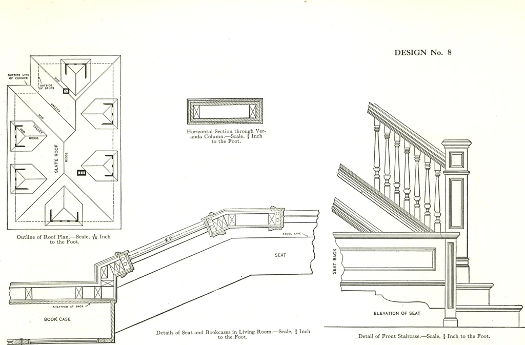 An illustration from Cement houses and private garages with constructive details, 1912, leaf 64