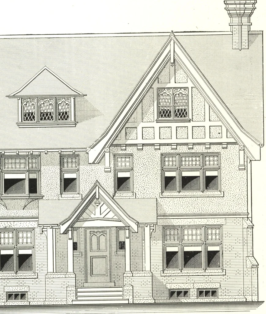 An illustration from Cement houses and private garages with constructive details, 1912, leaf 74