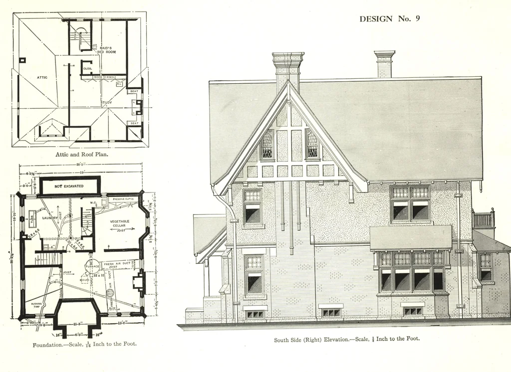 An illustration from Cement houses and private garages with constructive details, 1912, leaf 75