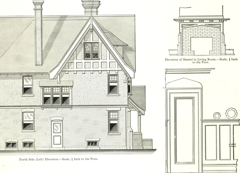 An illustration from Cement houses and private garages with constructive details, 1912, leaf 76