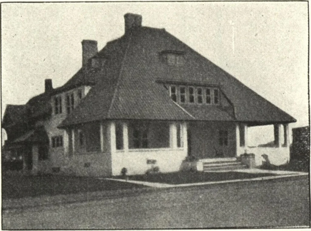 An illustration from Cement houses and private garages with constructive details, 1912, leaf 91
