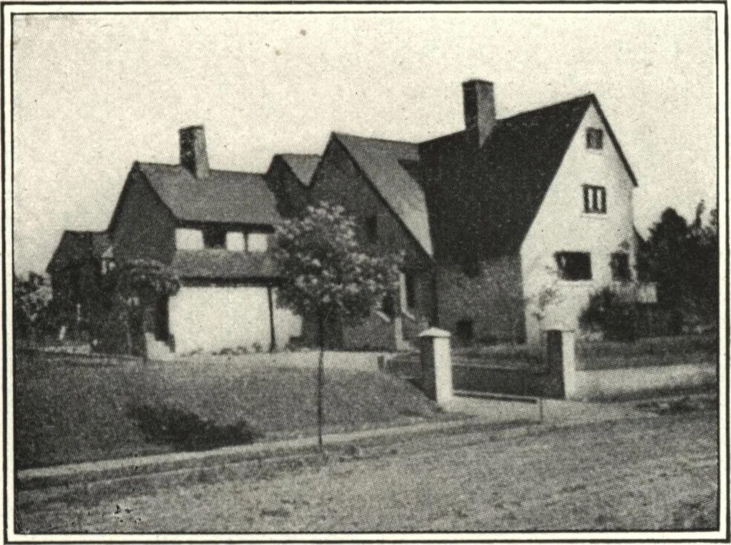 An illustration from Cement houses and private garages with constructive details, 1912, leaf 91