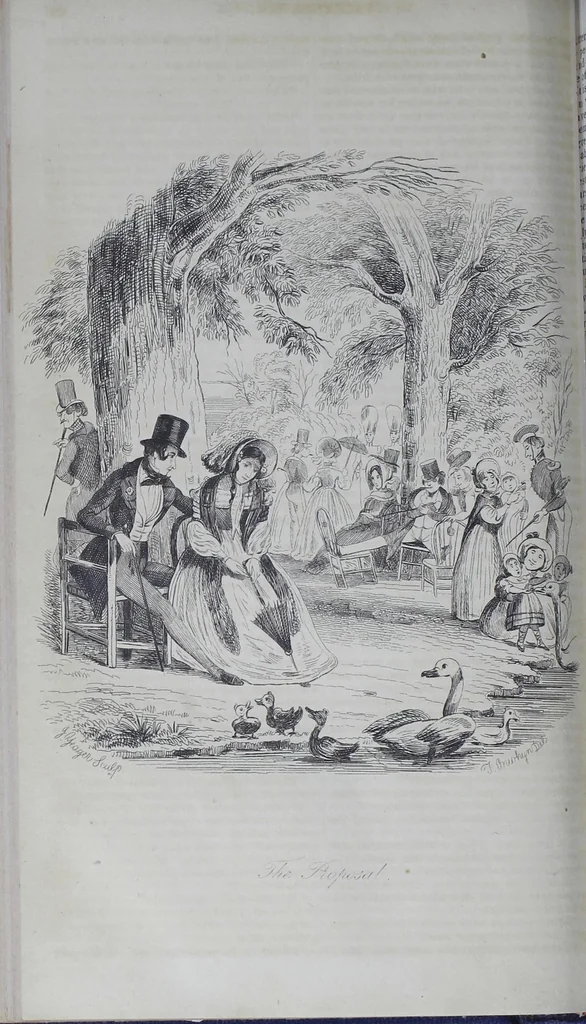 An illustration from The Life and Adventures of Valentine Vox, the Ventriloquist., 1844, leaf 239