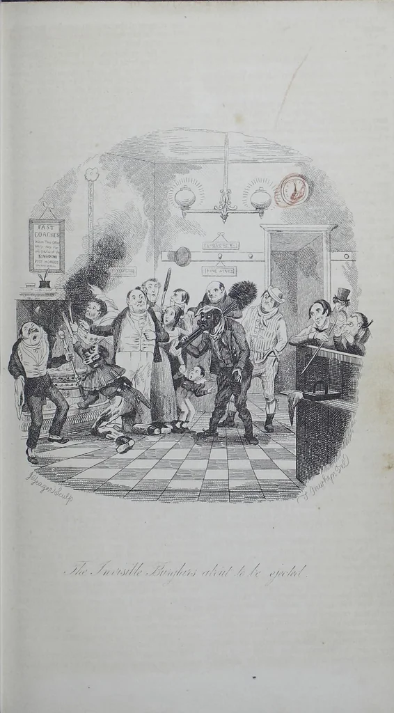 An illustration from The Life and Adventures of Valentine Vox, the Ventriloquist., 1844, leaf 29