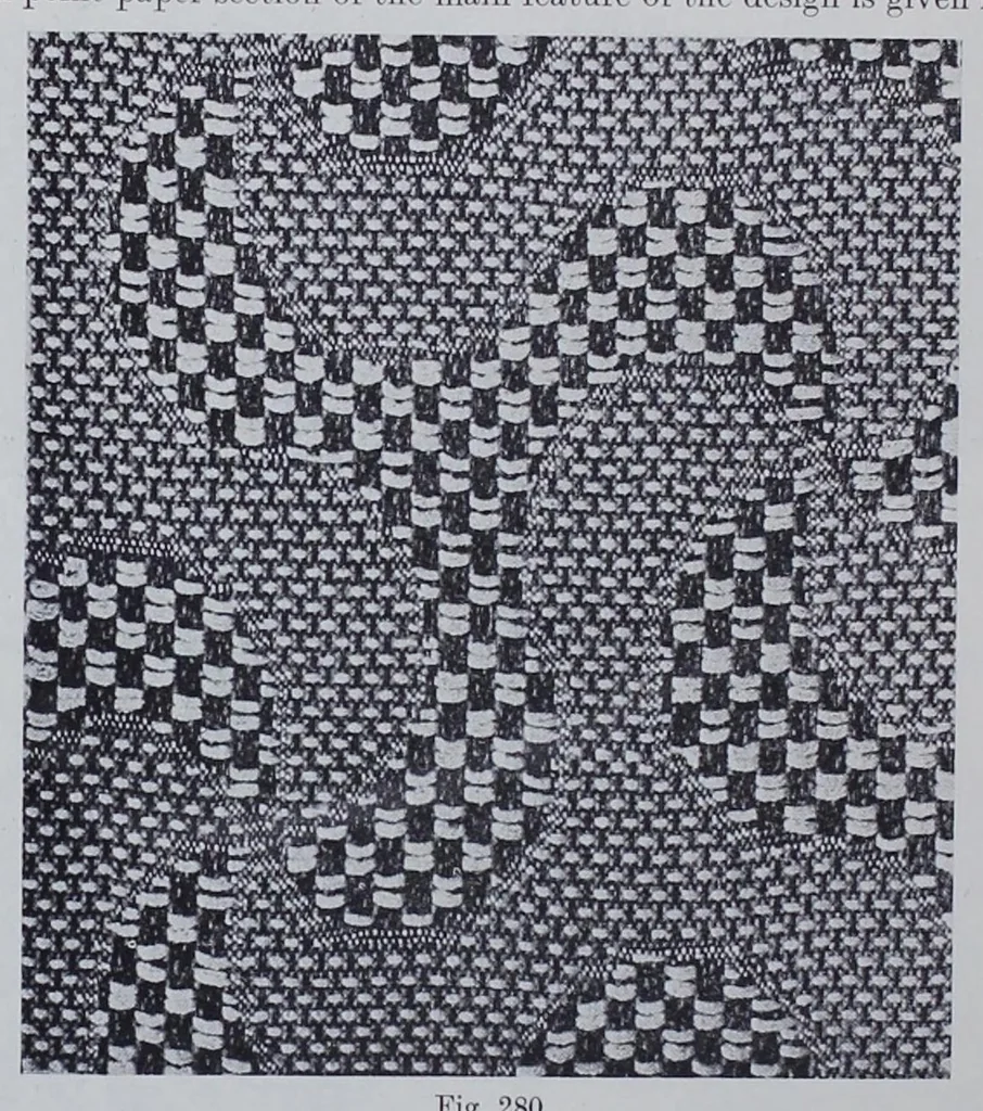 An illustration from Textile Design and Colour; Elementary Weave and Figured Fabrics, 1912, leaf 266