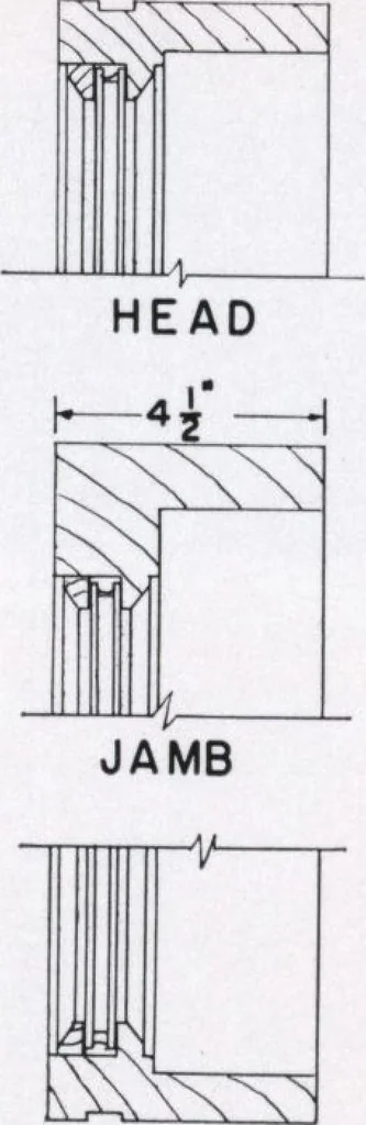 An illustration from Dealers price book no. 156: qualitybilt woodwork, 1918, leaf 102