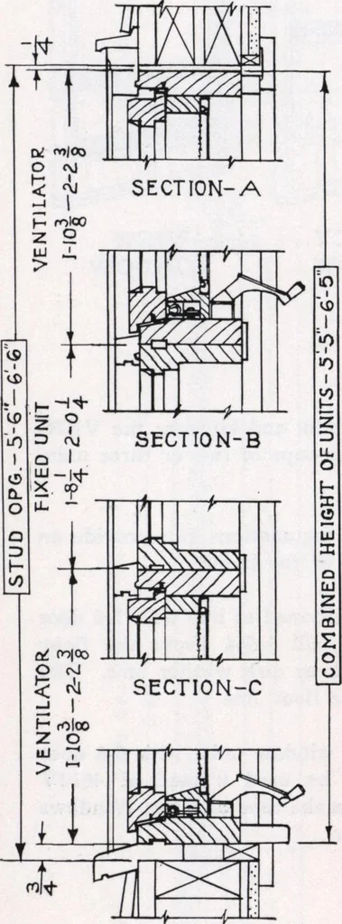 An illustration from Dealers price book no. 156: qualitybilt woodwork, 1918, leaf 104