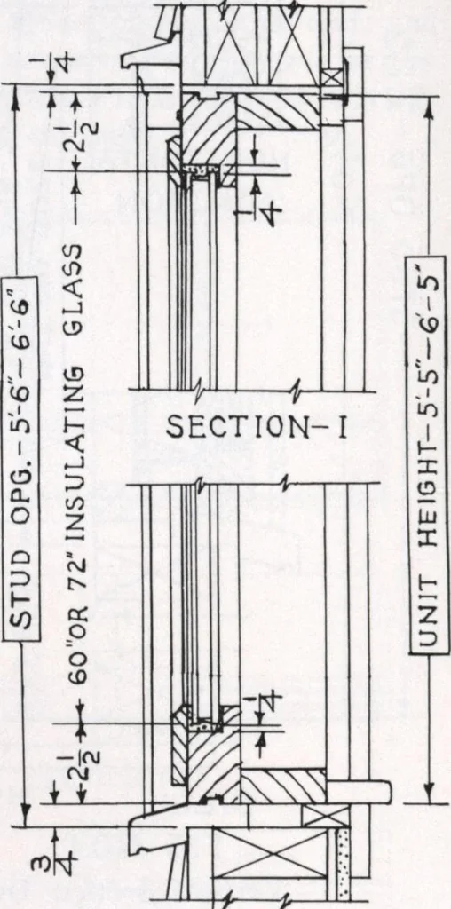 An illustration from Dealers price book no. 156: qualitybilt woodwork, 1918, leaf 104