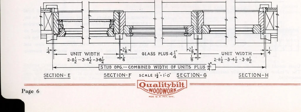 An illustration from Dealers price book no. 156: qualitybilt woodwork, 1918, leaf 104