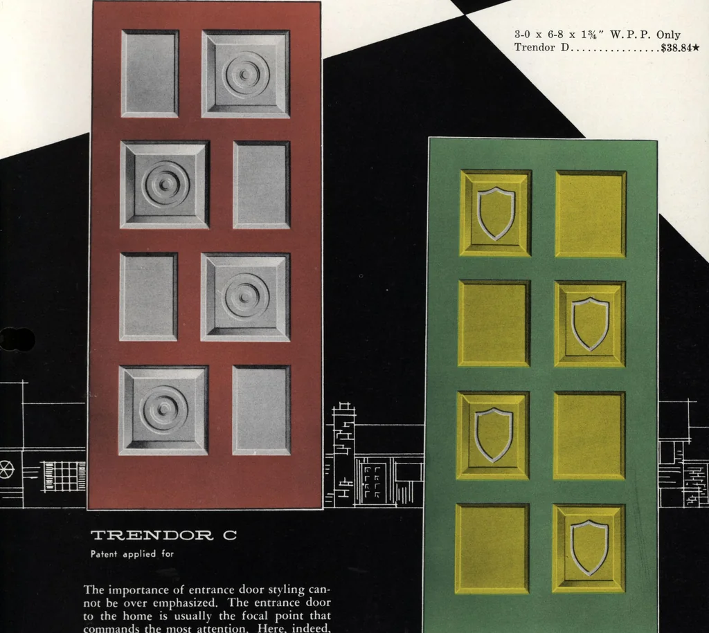 An illustration from Dealers price book no. 156: qualitybilt woodwork, 1918, leaf 14