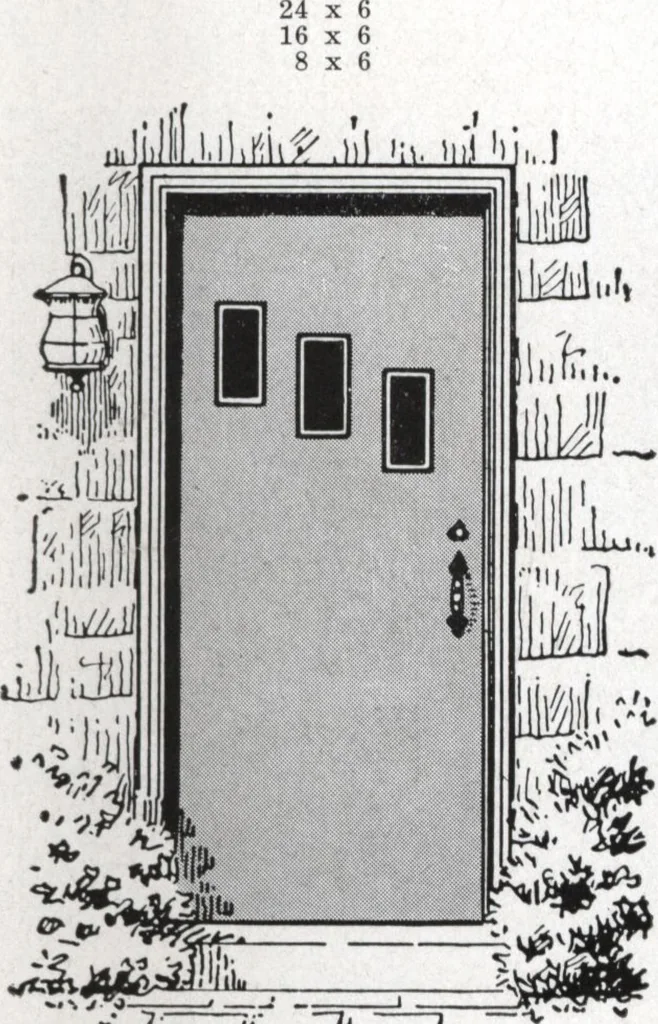 An illustration from Dealers price book no. 156: qualitybilt woodwork, 1918, leaf 18