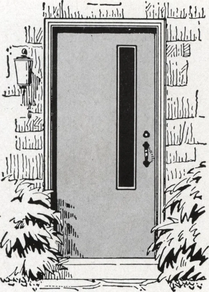 An illustration from Dealers price book no. 156: qualitybilt woodwork, 1918, leaf 18