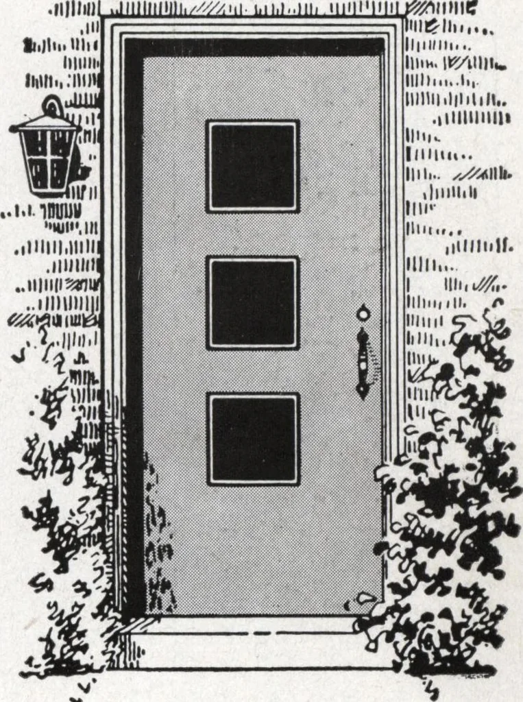 An illustration from Dealers price book no. 156: qualitybilt woodwork, 1918, leaf 18