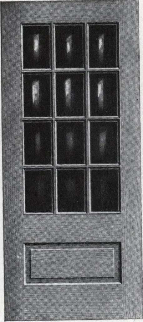 An illustration from Dealers price book no. 156: qualitybilt woodwork, 1918, leaf 21