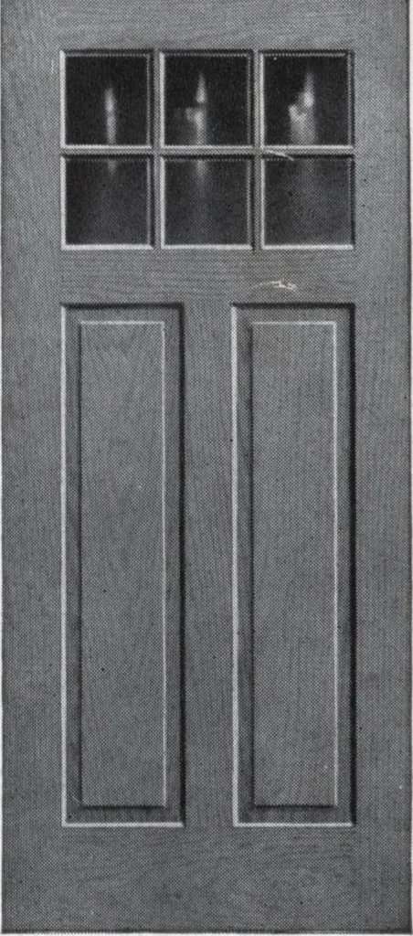 An illustration from Dealers price book no. 156: qualitybilt woodwork, 1918, leaf 21