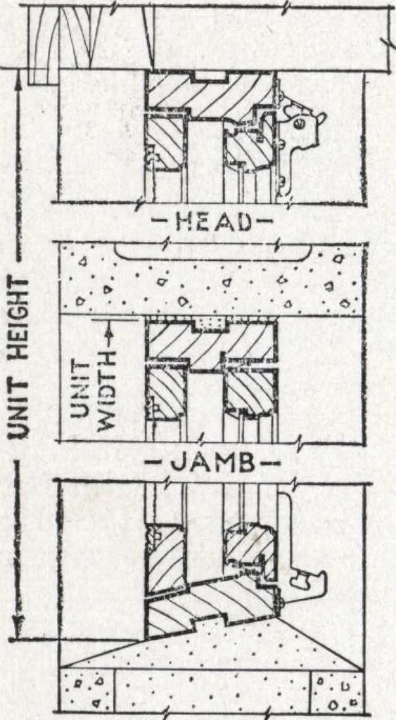 An illustration from Dealers price book no. 156: qualitybilt woodwork, 1918, leaf 33