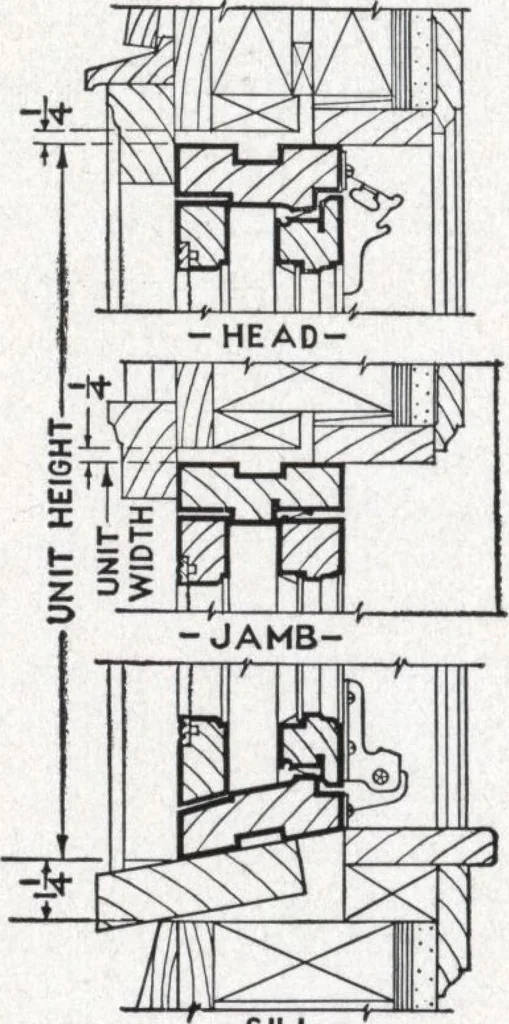 An illustration from Dealers price book no. 156: qualitybilt woodwork, 1918, leaf 33