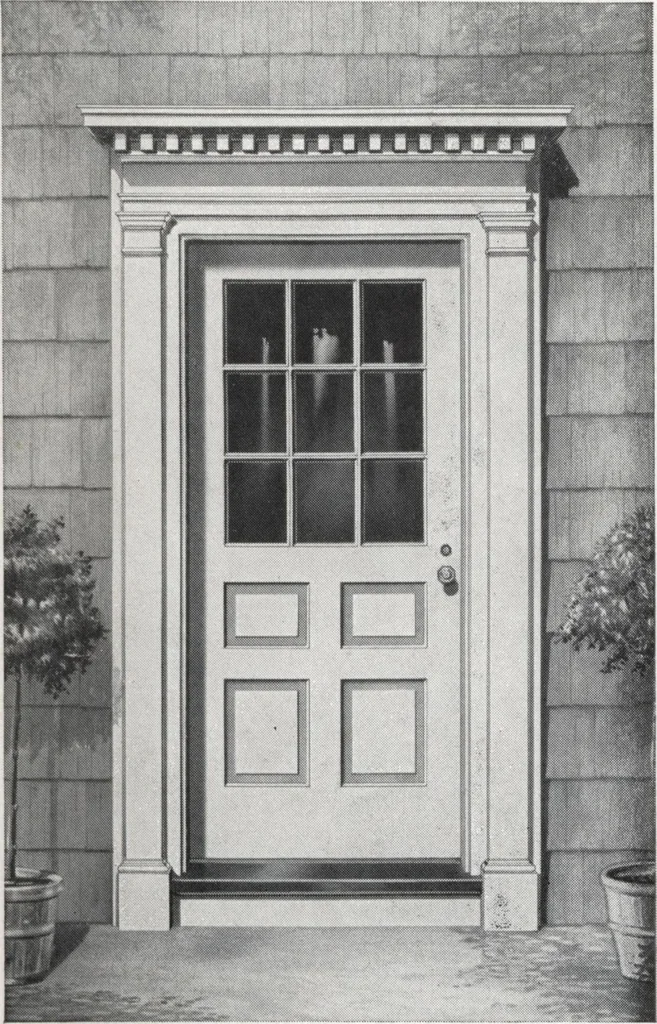 An illustration from Dealers price book no. 156: qualitybilt woodwork, 1918, leaf 6