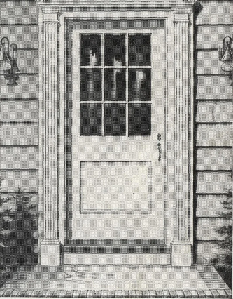 An illustration from Dealers price book no. 156: qualitybilt woodwork, 1918, leaf 6