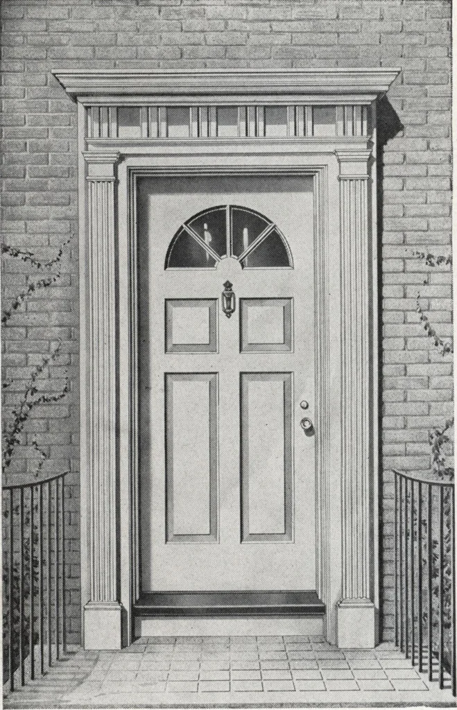 An illustration from Dealers price book no. 156: qualitybilt woodwork, 1918, leaf 7