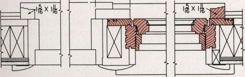 An illustration from Dealers price book no. 156: qualitybilt woodwork, 1918, leaf 95