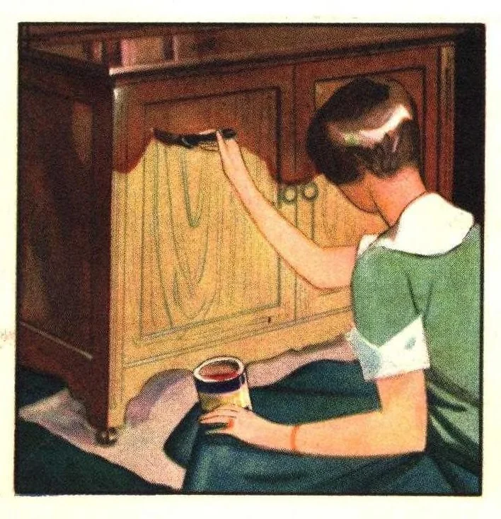 An illustration from Decorative suggestions: a handbook of color schemes..., 1930, leaf 15