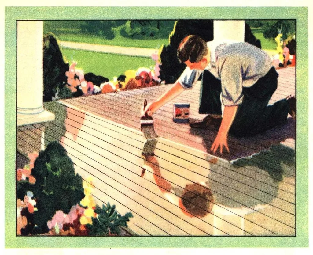 An illustration from Decorative suggestions: a handbook of color schemes..., 1930, leaf 5