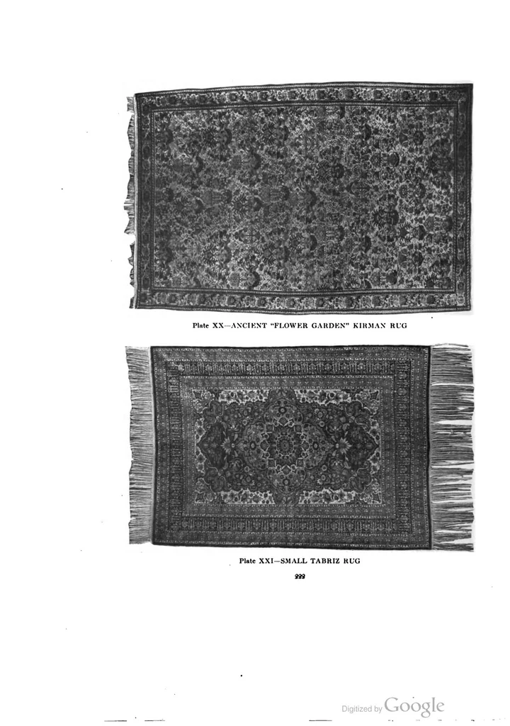 An illustration from Decorative Textiles: An Illustrated Book On Coverings For Furniture, Walls And Floors, Including Damasks, Brocades And Velvets, Tapestries, Laces, Embroideries, Chintzes, Cretones, Drapery And Furniture Trimmings, Wall Papers, Carpets And Rugs, Tooled And Illuminated Leathers, 1918, leaf 252