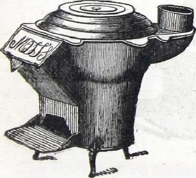 An illustration from Description of stoves, furnaces, bath tubs, garden vases and ventilators, 1843, leaf 10