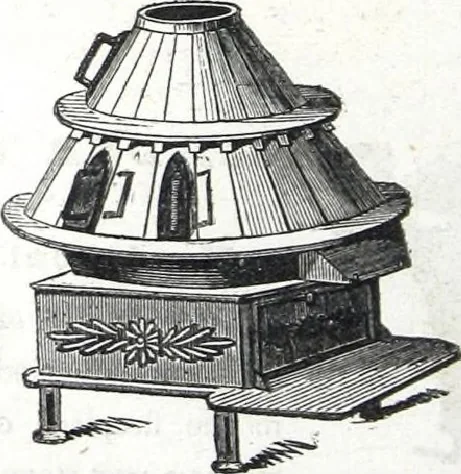 An illustration from Description of stoves, furnaces, bath tubs, garden vases and ventilators, 1843, leaf 11