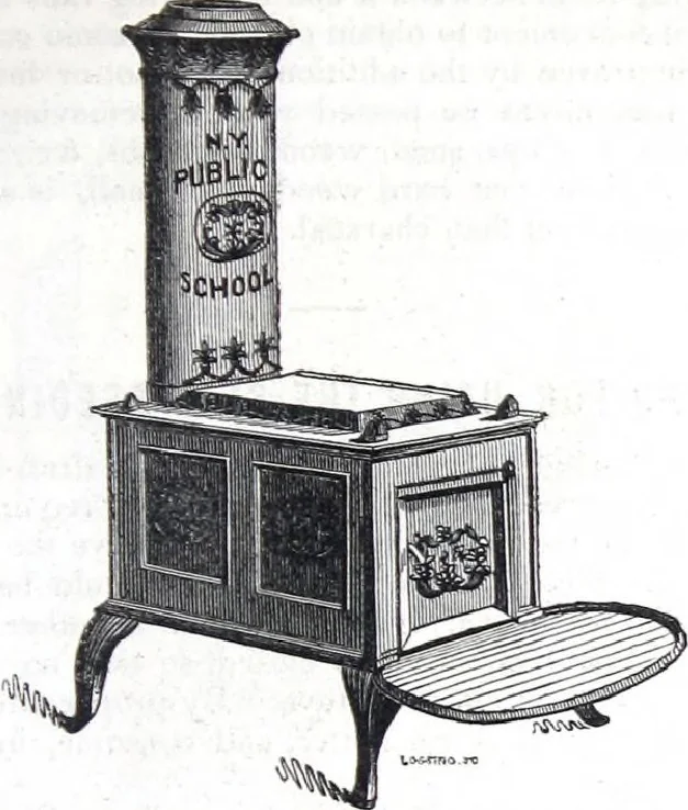 An illustration from Description of stoves, furnaces, bath tubs, garden vases and ventilators, 1843, leaf 14
