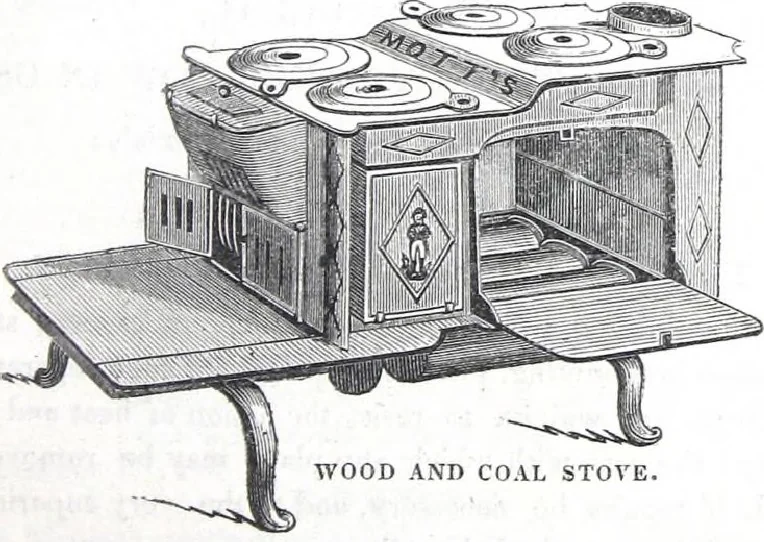 An illustration from Description of stoves, furnaces, bath tubs, garden vases and ventilators, 1843, leaf 4