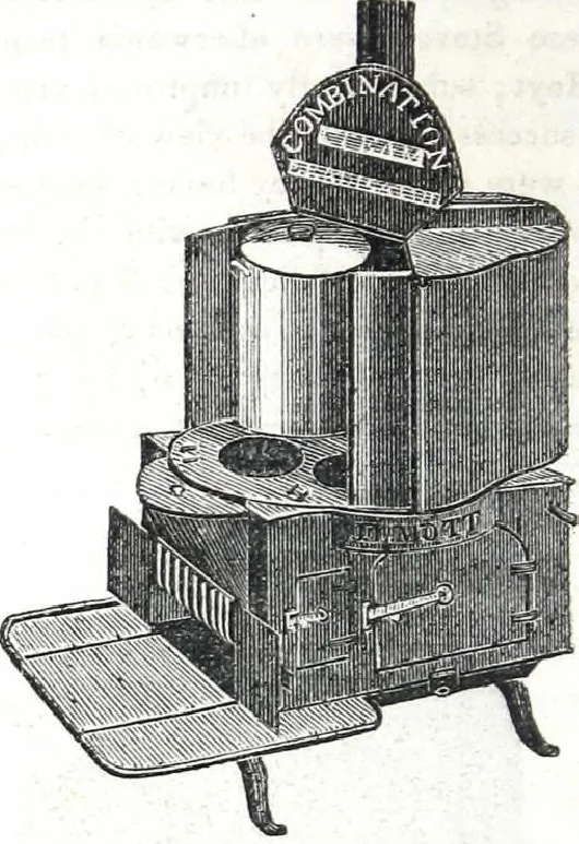 An illustration from Description of stoves, furnaces, bath tubs, garden vases and ventilators, 1843, leaf 9