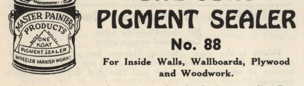 An illustration from Descriptive catalog: Wheeler's paints, varnishes, and enamels., 1930, leaf 27