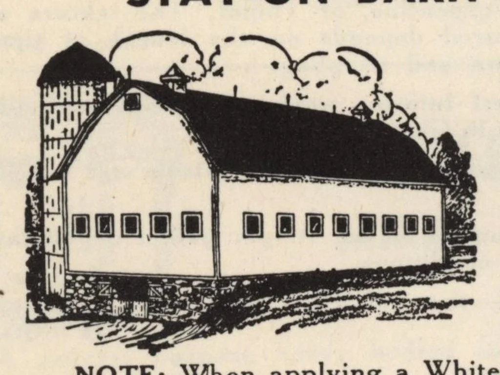 An illustration from Descriptive catalog: Wheeler's paints, varnishes, and enamels., 1930, leaf 9