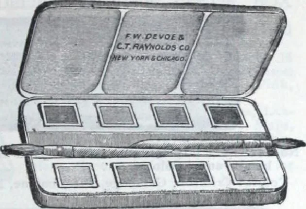 An illustration from Descriptive catalogue 1914 : Frost & Adams Co. importers and dealers in artists' materials, architects', engineers' draughtsmen's supplies, mathematical instruments and pyrography requisites., 1914, leaf 118
