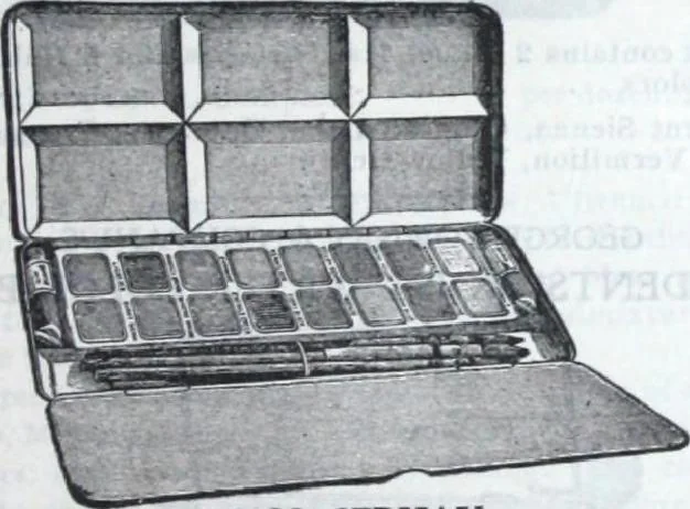An illustration from Descriptive catalogue 1914 : Frost & Adams Co. importers and dealers in artists' materials, architects', engineers' draughtsmen's supplies, mathematical instruments and pyrography requisites., 1914, leaf 122