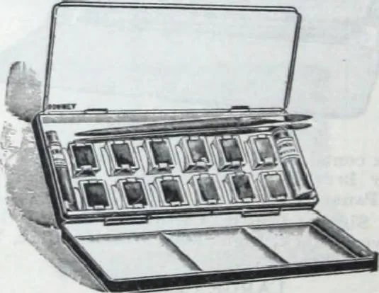 An illustration from Descriptive catalogue 1914 : Frost & Adams Co. importers and dealers in artists' materials, architects', engineers' draughtsmen's supplies, mathematical instruments and pyrography requisites., 1914, leaf 123