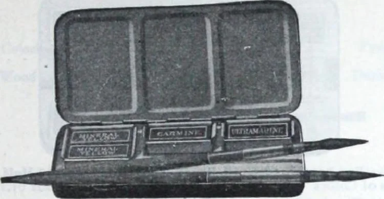 An illustration from Descriptive catalogue 1914 : Frost & Adams Co. importers and dealers in artists' materials, architects', engineers' draughtsmen's supplies, mathematical instruments and pyrography requisites., 1914, leaf 124