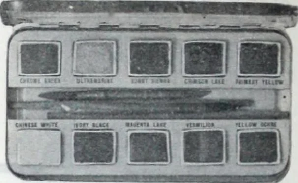 An illustration from Descriptive catalogue 1914 : Frost & Adams Co. importers and dealers in artists' materials, architects', engineers' draughtsmen's supplies, mathematical instruments and pyrography requisites., 1914, leaf 125