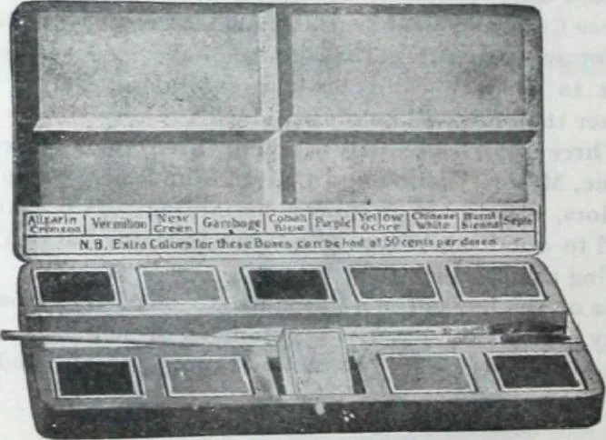 An illustration from Descriptive catalogue 1914 : Frost & Adams Co. importers and dealers in artists' materials, architects', engineers' draughtsmen's supplies, mathematical instruments and pyrography requisites., 1914, leaf 125