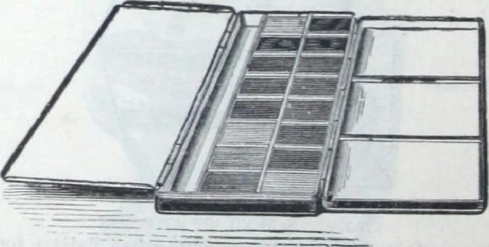 An illustration from Descriptive catalogue 1914 : Frost & Adams Co. importers and dealers in artists' materials, architects', engineers' draughtsmen's supplies, mathematical instruments and pyrography requisites., 1914, leaf 135