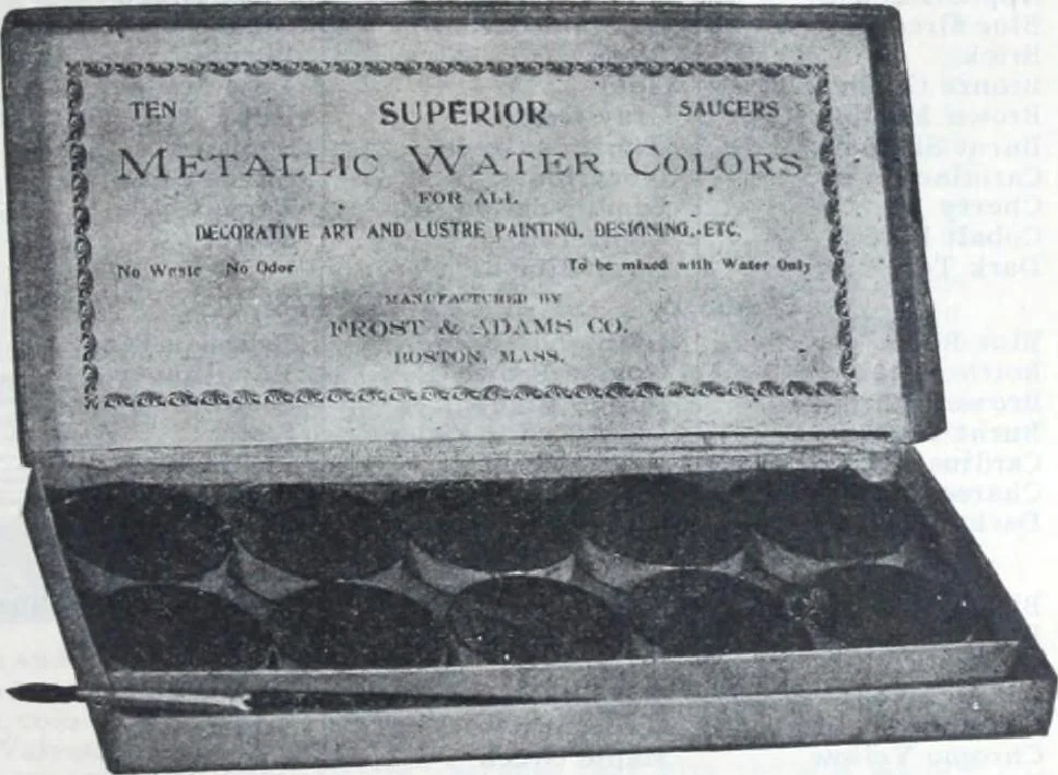 An illustration from Descriptive catalogue 1914 : Frost & Adams Co. importers and dealers in artists' materials, architects', engineers' draughtsmen's supplies, mathematical instruments and pyrography requisites., 1914, leaf 140