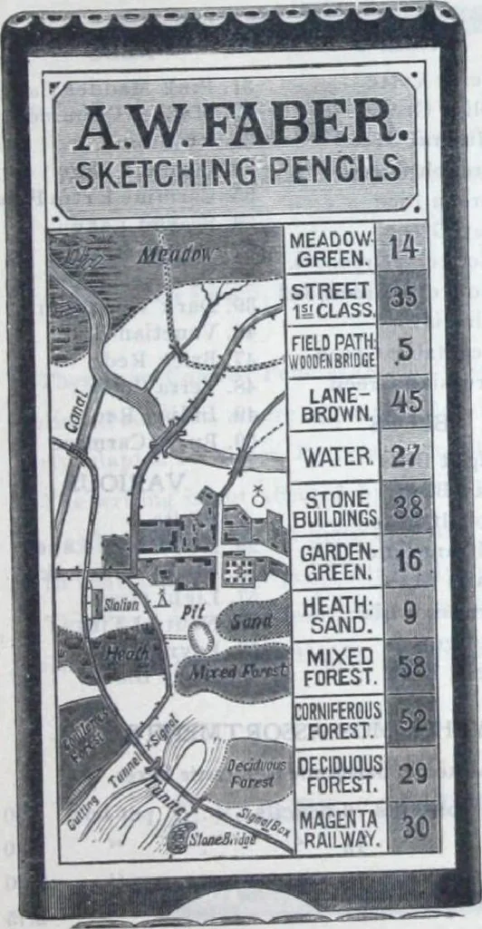 An illustration from Descriptive catalogue 1914 : Frost & Adams Co. importers and dealers in artists' materials, architects', engineers' draughtsmen's supplies, mathematical instruments and pyrography requisites., 1914, leaf 210