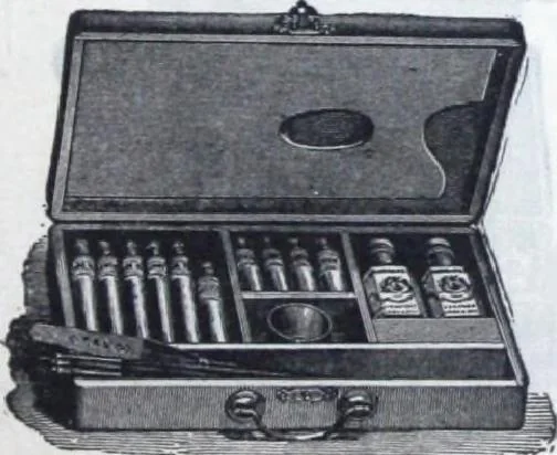 An illustration from Descriptive catalogue 1914 : Frost & Adams Co. importers and dealers in artists' materials, architects', engineers' draughtsmen's supplies, mathematical instruments and pyrography requisites., 1914, leaf 46